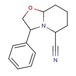 (+)-2-Cyano-6-phenyloxazolopiperidine