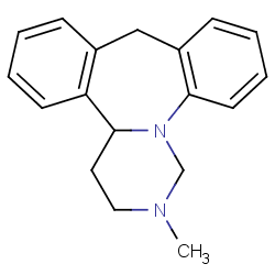(+)-1,2,3,4,4A,9-hexahydro-2-methyldibenzo[c,f]pyrimido[1,6-a]azepine fumarate